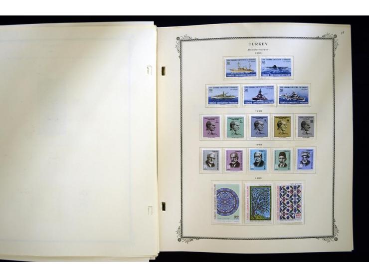1863/1990, hochwertige Sammlung auf alten Scott-Blättern ab Mi.-Nr. 1 anfangs gemischt gesammelt, später meist ungebraucht/po