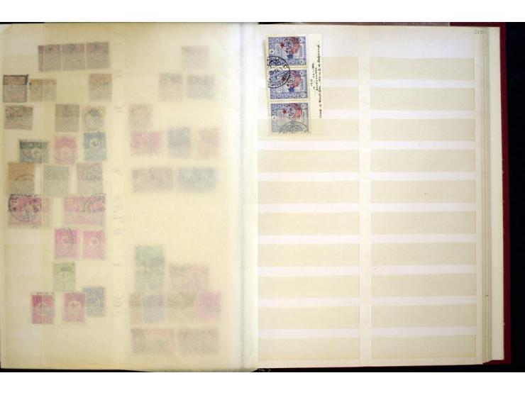 1863/1918, extensive collection of cancellations, mostly Brandt and Ceylan all Arabic types, scarce 1863/64 marks on Tughra i