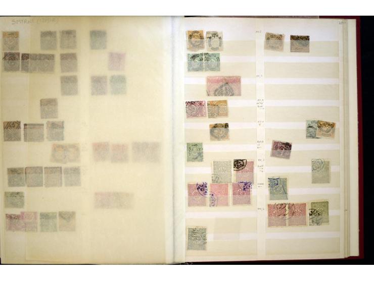 1863/1918, extensive collection of cancellations, mostly Brandt and Ceylan all Arabic types, scarce 1863/64 marks on Tughra i