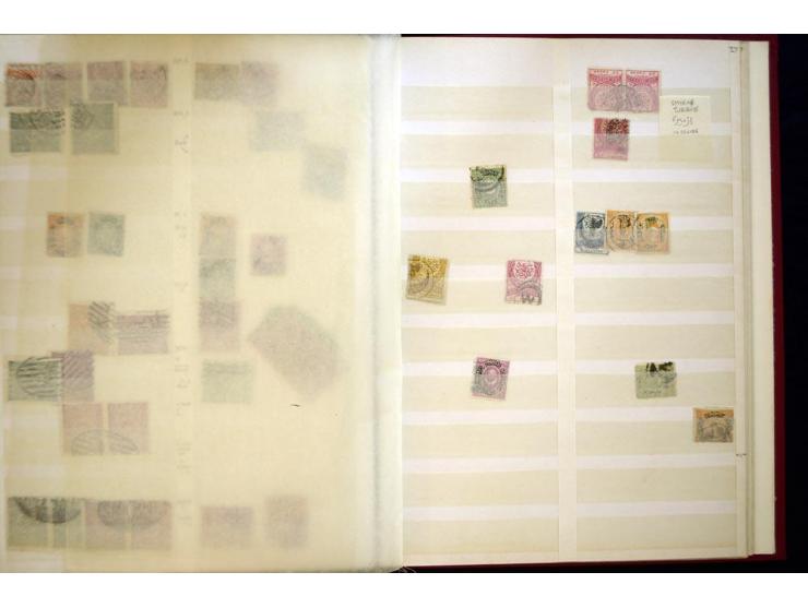 1863/1918, extensive collection of cancellations, mostly Brandt and Ceylan all Arabic types, scarce 1863/64 marks on Tughra i
