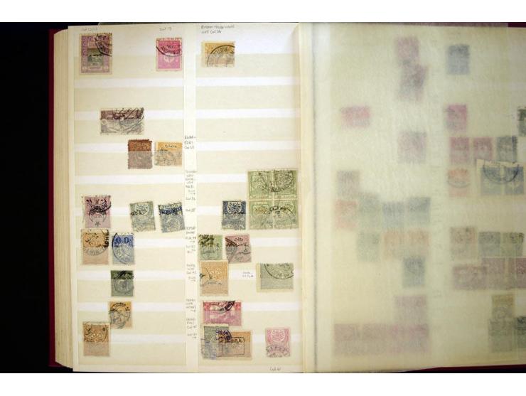 1863/1918, extensive collection of cancellations, mostly Brandt and Ceylan all Arabic types, scarce 1863/64 marks on Tughra i