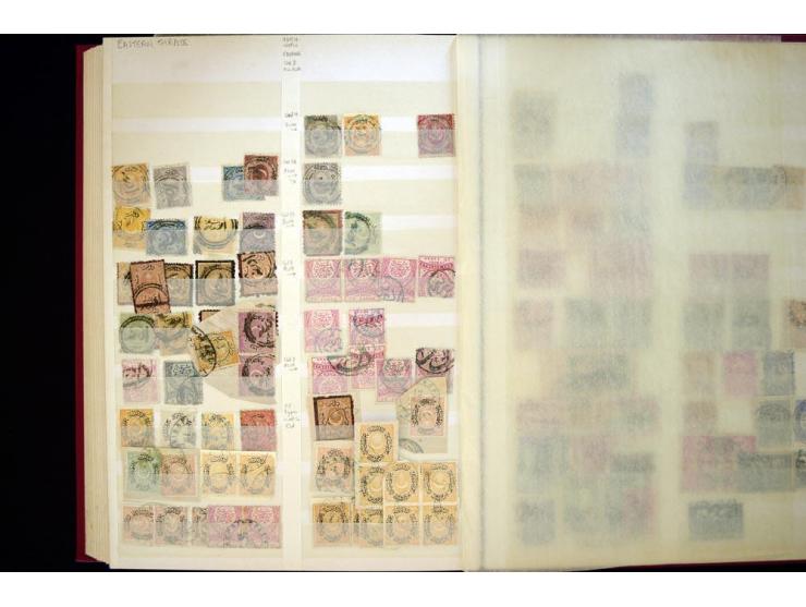 1863/1918, extensive collection of cancellations, mostly Brandt and Ceylan all Arabic types, scarce 1863/64 marks on Tughra i