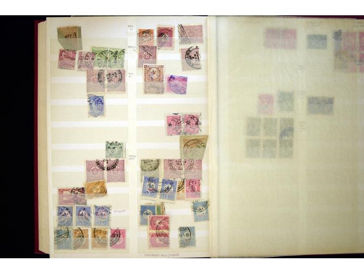 1863/1918, extensive collection of cancellations, mostly Brandt and Ceylan all Arabic types, scarce 1863/64 marks on Tughra i