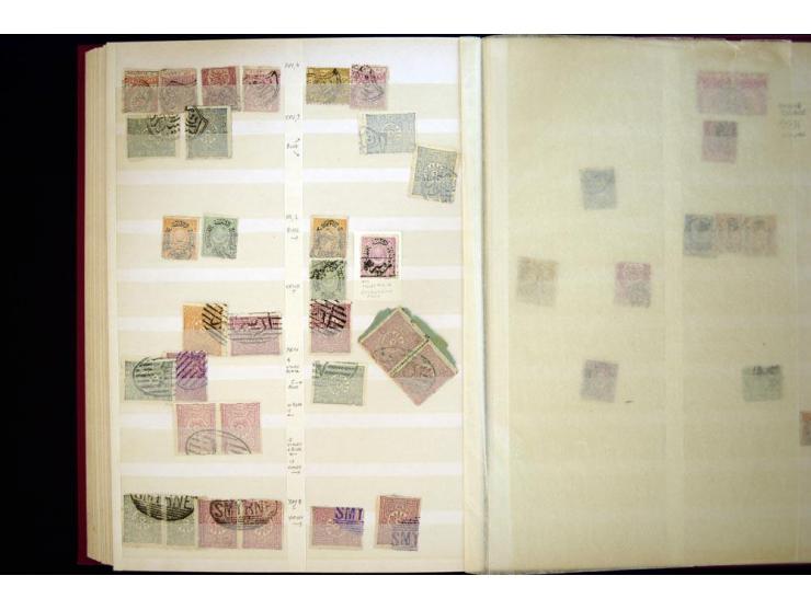 1863/1918, extensive collection of cancellations, mostly Brandt and Ceylan all Arabic types, scarce 1863/64 marks on Tughra i