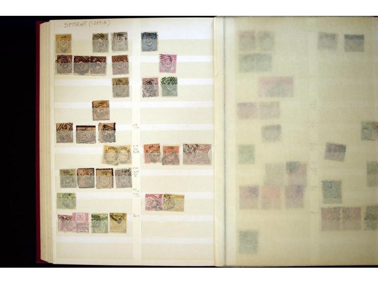 1863/1918, extensive collection of cancellations, mostly Brandt and Ceylan all Arabic types, scarce 1863/64 marks on Tughra i