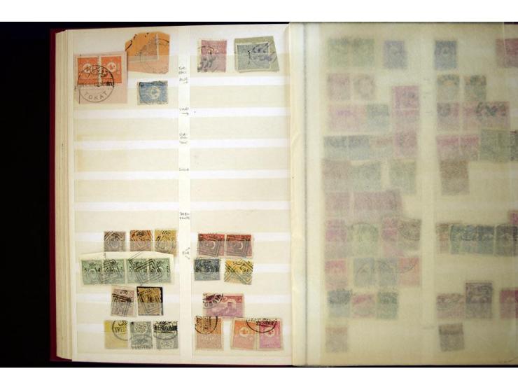 1863/1918, extensive collection of cancellations, mostly Brandt and Ceylan all Arabic types, scarce 1863/64 marks on Tughra i