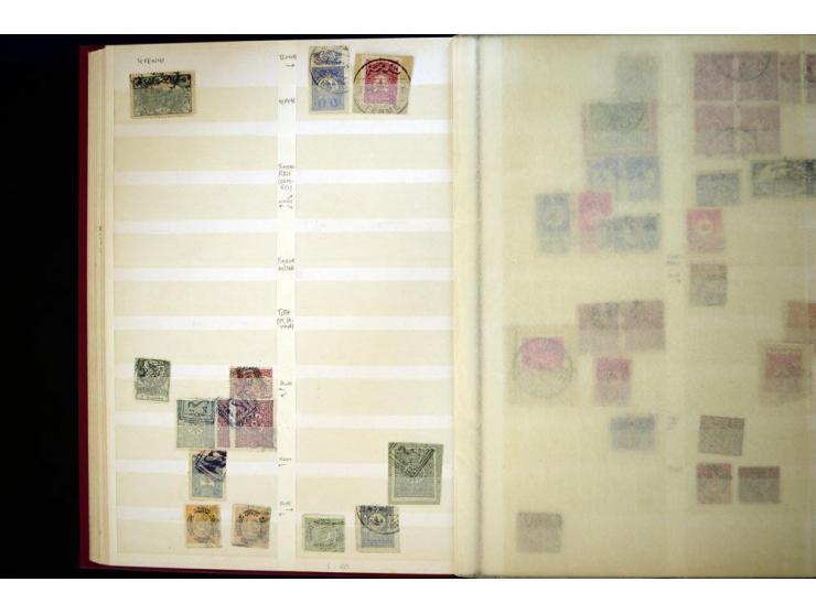 1863/1918, extensive collection of cancellations, mostly Brandt and Ceylan all Arabic types, scarce 1863/64 marks on Tughra i