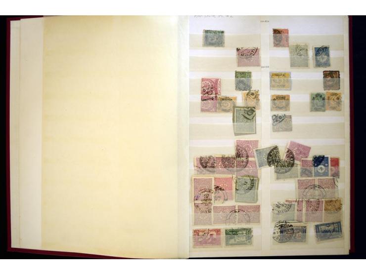 1863/1918, extensive collection of cancellations, mostly Brandt and Ceylan all Arabic types, scarce 1863/64 marks on Tughra i