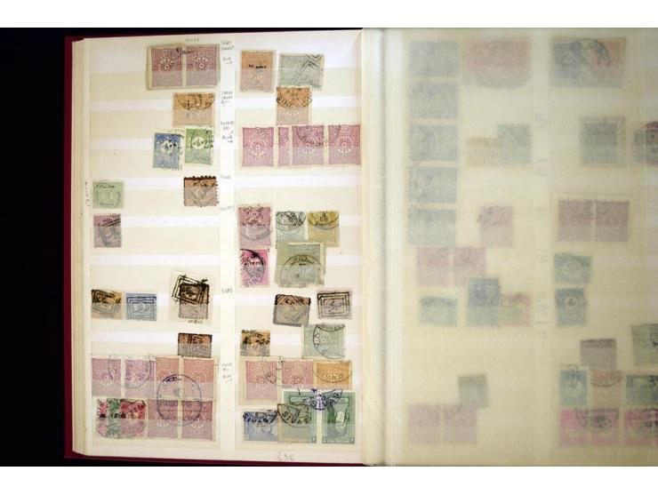 1863/1918, extensive collection of cancellations, mostly Brandt and Ceylan all Arabic types, scarce 1863/64 marks on Tughra i