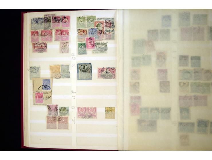 1863/1918, extensive collection of cancellations, mostly Brandt and Ceylan all Arabic types, scarce 1863/64 marks on Tughra i