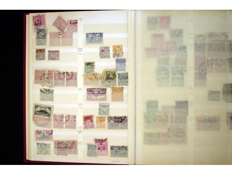 1863/1918, extensive collection of cancellations, mostly Brandt and Ceylan all Arabic types, scarce 1863/64 marks on Tughra i