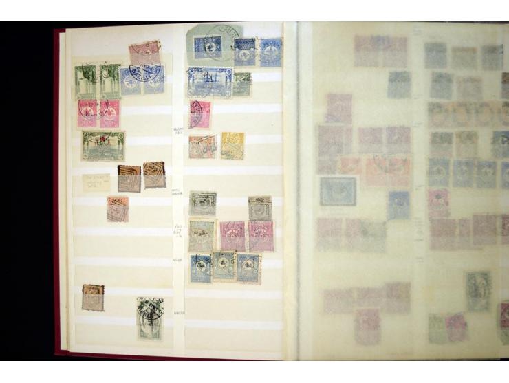 1863/1918, extensive collection of cancellations, mostly Brandt and Ceylan all Arabic types, scarce 1863/64 marks on Tughra i
