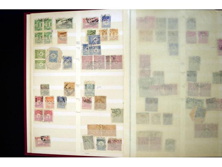 1863/1918, extensive collection of cancellations, mostly Brandt and Ceylan all Arabic types, scarce 1863/64 marks on Tughra i