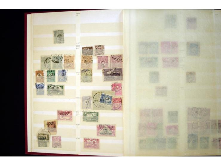 1863/1918, extensive collection of cancellations, mostly Brandt and Ceylan all Arabic types, scarce 1863/64 marks on Tughra i