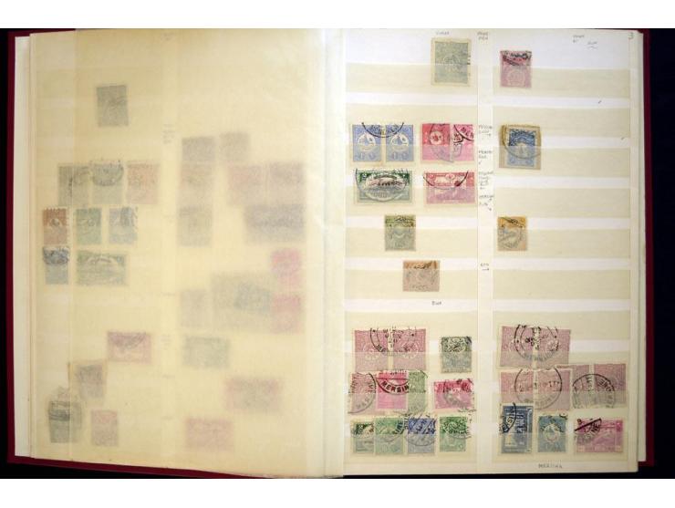 1863/1918, extensive collection of cancellations, mostly Brandt and Ceylan all Arabic types, scarce 1863/64 marks on Tughra i