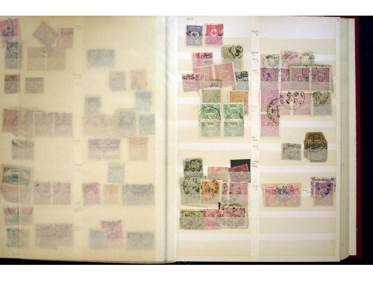 1863/1918, extensive collection of cancellations, mostly Brandt and Ceylan all Arabic types, scarce 1863/64 marks on Tughra i