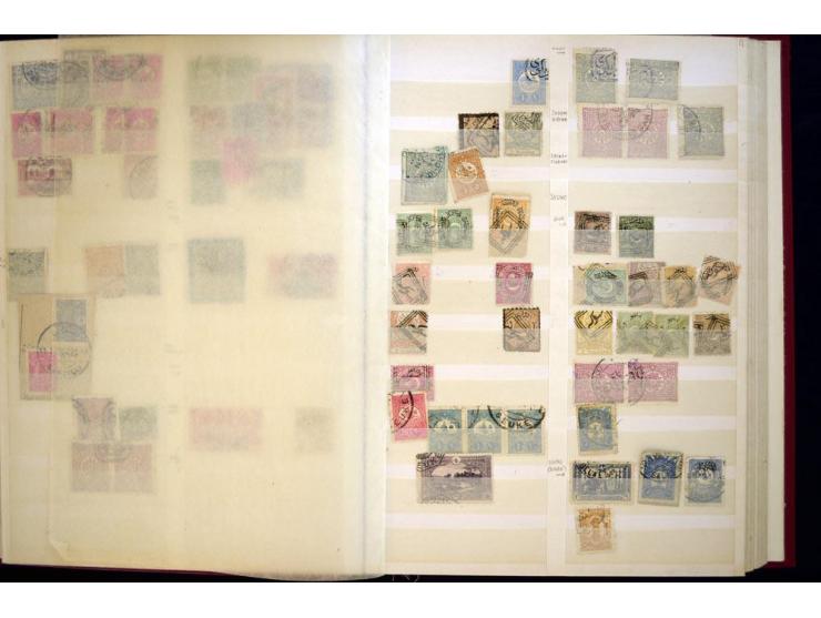 1863/1918, extensive collection of cancellations, mostly Brandt and Ceylan all Arabic types, scarce 1863/64 marks on Tughra i
