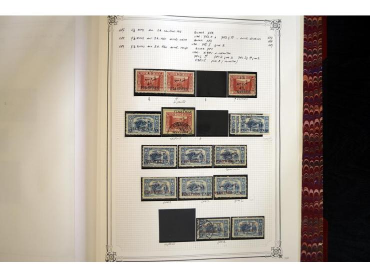 1865/1920, collection in two large Yvert-albums, very specialized with types and perfs, early issues incl. tête-bêche prints,