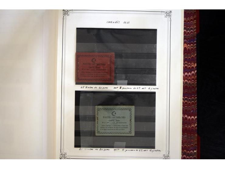 1865/1920, collection in two large Yvert-albums, very specialized with types and perfs, early issues incl. tête-bêche prints,