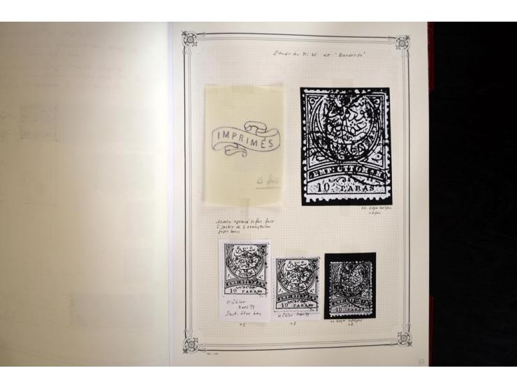 1865/1920, collection in two large Yvert-albums, very specialized with types and perfs, early issues incl. tête-bêche prints,