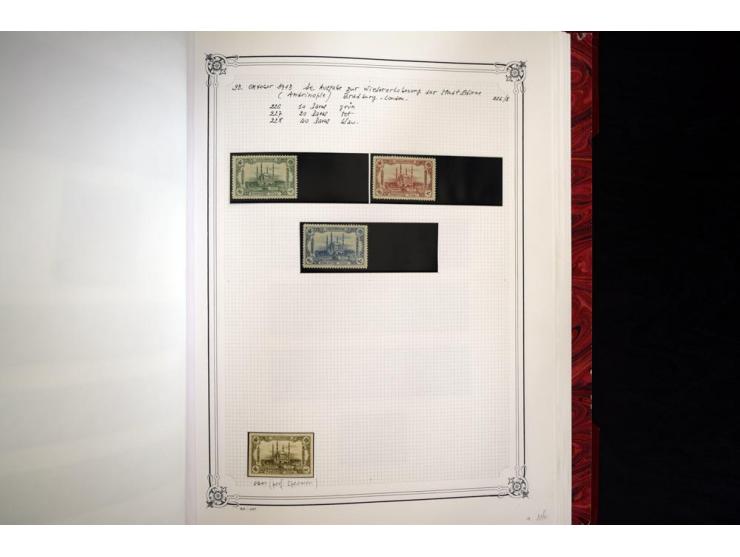 1865/1920, collection in two large Yvert-albums, very specialized with types and perfs, early issues incl. tête-bêche prints,