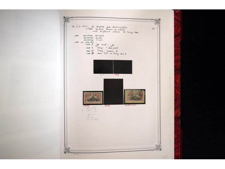 1865/1920, collection in two large Yvert-albums, very specialized with types and perfs, early issues incl. tête-bêche prints,