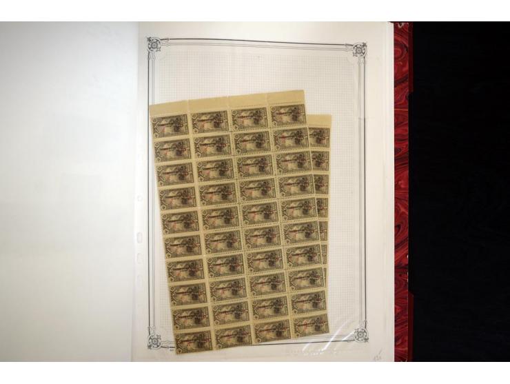 1865/1920, collection in two large Yvert-albums, very specialized with types and perfs, early issues incl. tête-bêche prints,