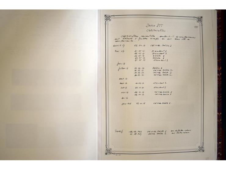 1865/1920, collection in two large Yvert-albums, very specialized with types and perfs, early issues incl. tête-bêche prints,