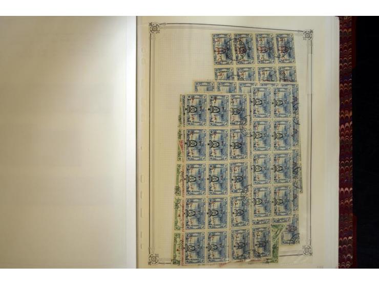 1865/1920, collection in two large Yvert-albums, very specialized with types and perfs, early issues incl. tête-bêche prints,