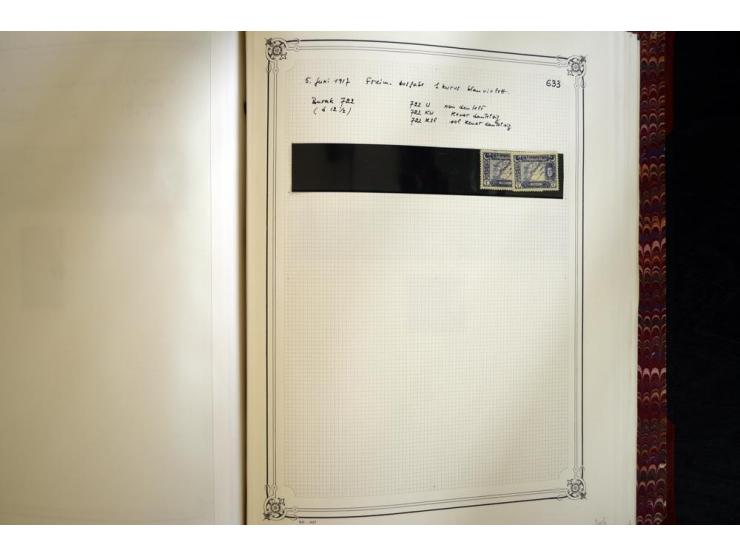 1865/1920, collection in two large Yvert-albums, very specialized with types and perfs, early issues incl. tête-bêche prints,