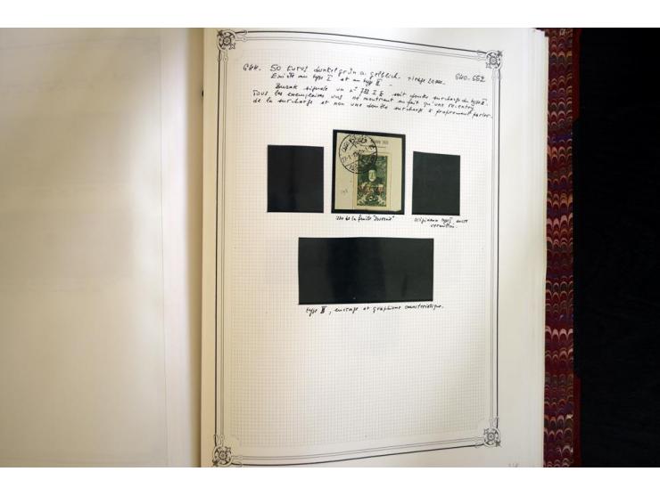 1865/1920, collection in two large Yvert-albums, very specialized with types and perfs, early issues incl. tête-bêche prints,