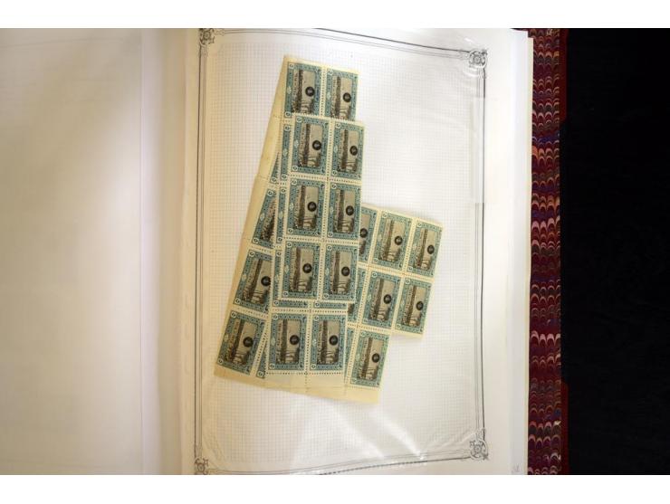 1865/1920, collection in two large Yvert-albums, very specialized with types and perfs, early issues incl. tête-bêche prints,