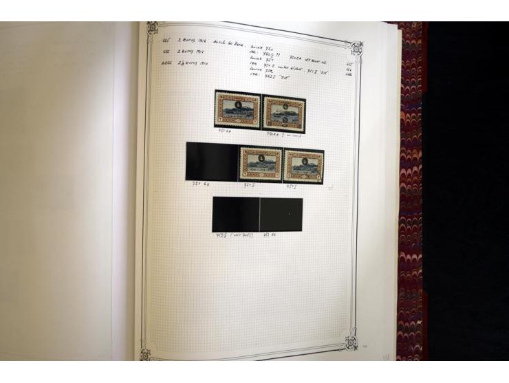1865/1920, collection in two large Yvert-albums, very specialized with types and perfs, early issues incl. tête-bêche prints,