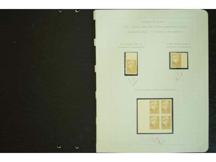 1865/1980, collection of 1250 mint stamps, printing errors and varieties starting Ottoman Empire Duloz issue incl. Red Cresce