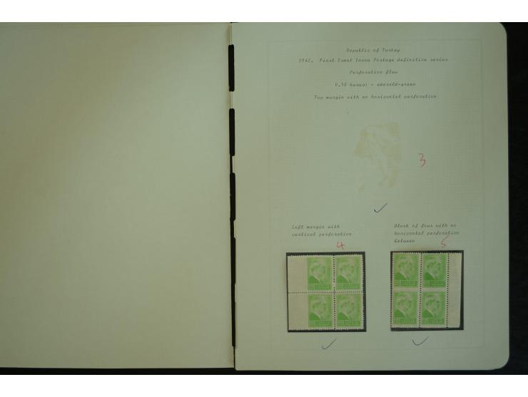 1865/1980, collection of 1250 mint stamps, printing errors and varieties starting Ottoman Empire Duloz issue incl. Red Cresce