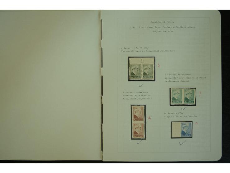 1865/1980, collection of 1250 mint stamps, printing errors and varieties starting Ottoman Empire Duloz issue incl. Red Cresce