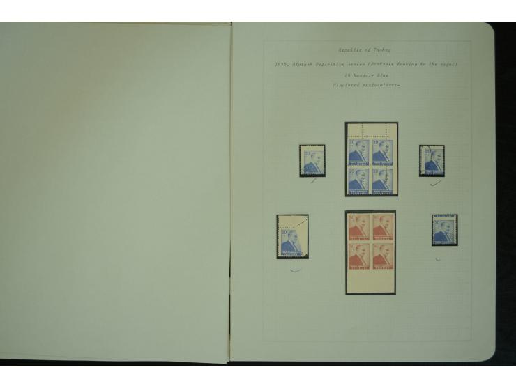 1865/1980, collection of 1250 mint stamps, printing errors and varieties starting Ottoman Empire Duloz issue incl. Red Cresce