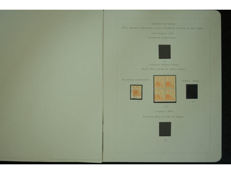 1865/1980, collection of 1250 mint stamps, printing errors and varieties starting Ottoman Empire Duloz issue incl. Red Cresce
