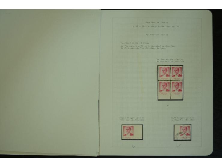 1865/1980, collection of 1250 mint stamps, printing errors and varieties starting Ottoman Empire Duloz issue incl. Red Cresce