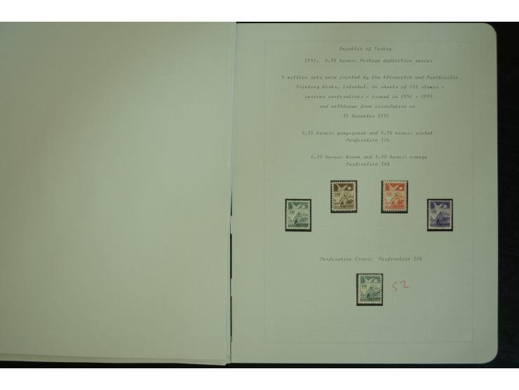 1865/1980, collection of 1250 mint stamps, printing errors and varieties starting Ottoman Empire Duloz issue incl. Red Cresce