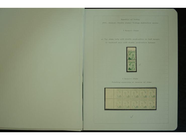1865/1980, collection of 1250 mint stamps, printing errors and varieties starting Ottoman Empire Duloz issue incl. Red Cresce
