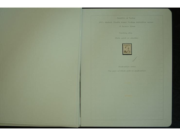 1865/1980, collection of 1250 mint stamps, printing errors and varieties starting Ottoman Empire Duloz issue incl. Red Cresce