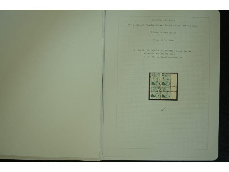 1865/1980, collection of 1250 mint stamps, printing errors and varieties starting Ottoman Empire Duloz issue incl. Red Cresce