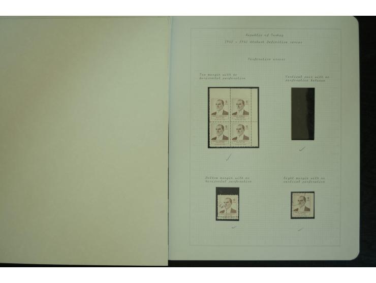 1865/1980, collection of 1250 mint stamps, printing errors and varieties starting Ottoman Empire Duloz issue incl. Red Cresce