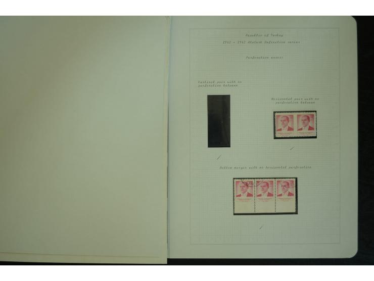 1865/1980, collection of 1250 mint stamps, printing errors and varieties starting Ottoman Empire Duloz issue incl. Red Cresce