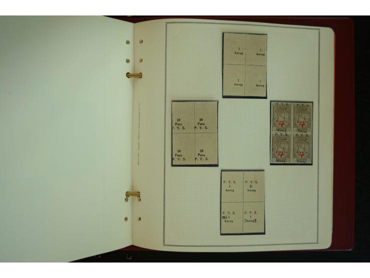 1865/1980, collection of 1250 mint stamps, printing errors and varieties starting Ottoman Empire Duloz issue incl. Red Cresce