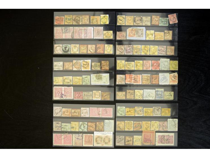 1865/1920,  Stempelsammlung nach Spezialkatalog Brand-Ceylan im Yvert-Album. Über 1500 sehr saubere klare Stempel meist auf M