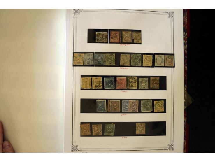 1865/1920,  Stempelsammlung nach Spezialkatalog Brand-Ceylan im Yvert-Album. Über 1500 sehr saubere klare Stempel meist auf M