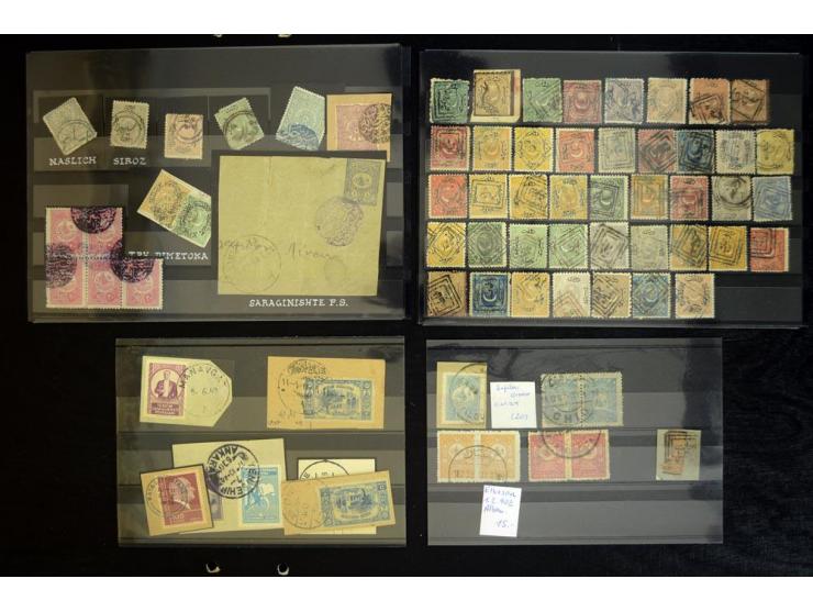 1865/1920,  Stempelsammlung nach Spezialkatalog Brand-Ceylan im Yvert-Album. Über 1500 sehr saubere klare Stempel meist auf M