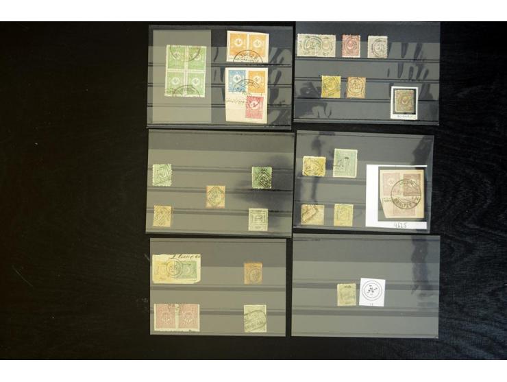 1865/1920,  Stempelsammlung nach Spezialkatalog Brand-Ceylan im Yvert-Album. Über 1500 sehr saubere klare Stempel meist auf M